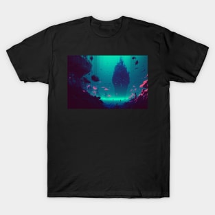 Cyberpunk Atlantis Discovery T-Shirt